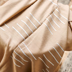 Maple Beige Handwoven Hand Embroidered Classic Scarf