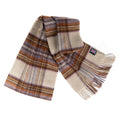 Prince of Scots Fringed Merino Wool Scarf - Dress Heather Stewart