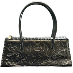 The Abby| Floral Hand-Tooled Leather Clutch & Crossbody