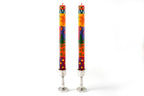 Multi Color Ethnic Painted Candles