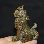 Chinese Bronze Pixiu Wealth Guardian Statue