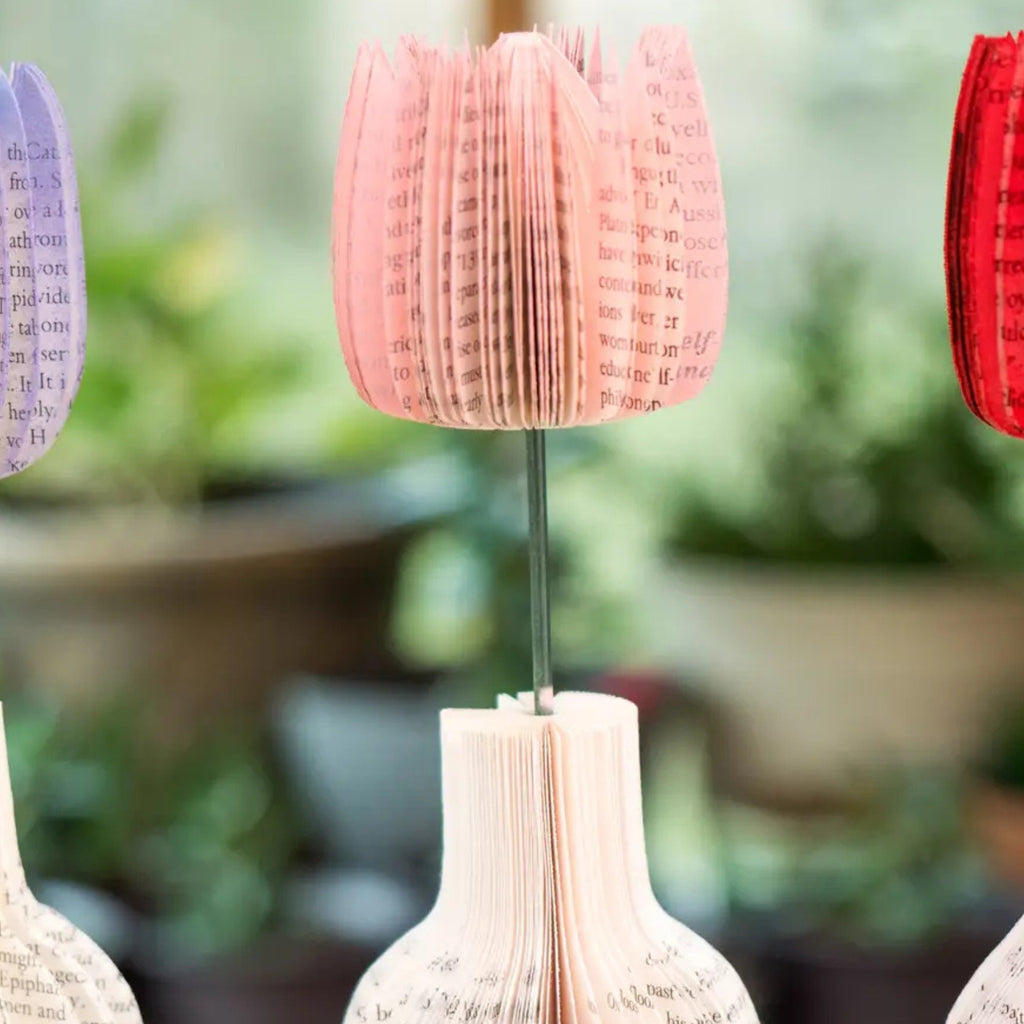 Book Flower Vase