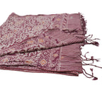 Hand Dyed Batik Scarf - Soft Cotton - Plum Haze, Purple