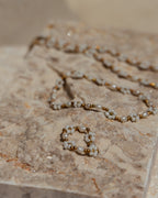 Freshwater Pearl and Flower Beaded Necklace