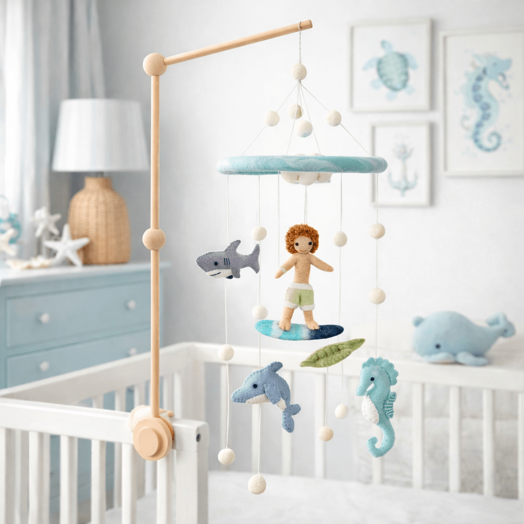 Baby Mobile - Surfer Boy & Ocean Creatures - Che Cose Belle