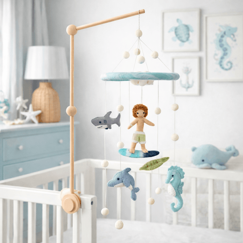 Baby Mobile - Surfer Boy & Ocean Creatures - Che Cose Belle