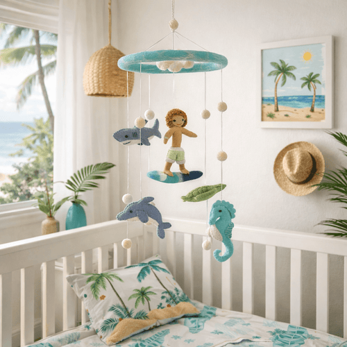 Baby Mobile - Surfer Boy & Ocean Creatures - Che Cose Belle