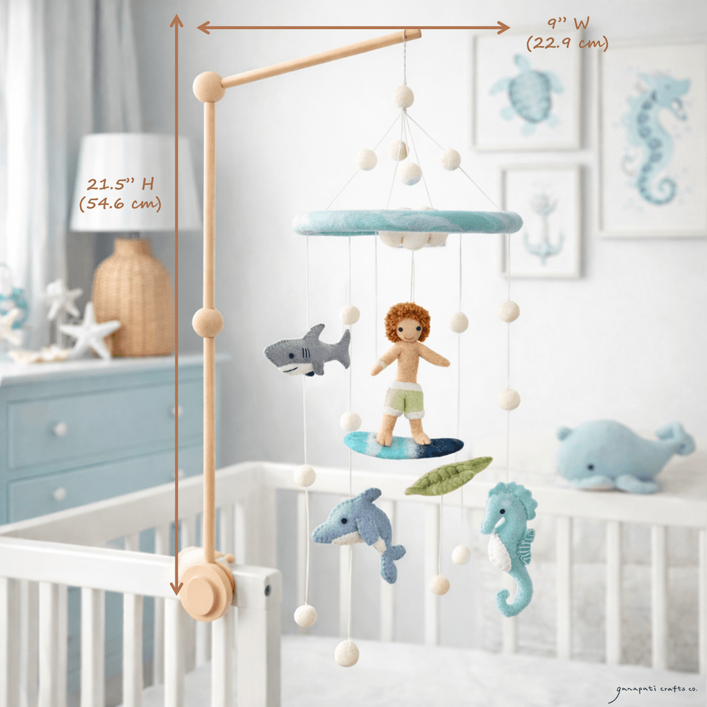 Baby Mobile - Surfer Boy & Ocean Creatures - Che Cose Belle
