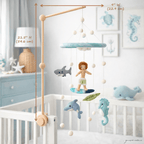 Baby Mobile - Surfer Boy & Ocean Creatures - Che Cose Belle