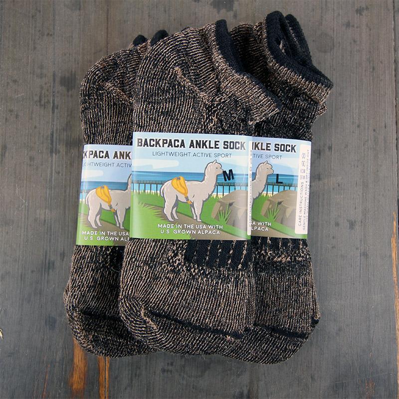 BACKPACA Lightweight Hiker Alpaca Ankle Socks - Che Cose Belle