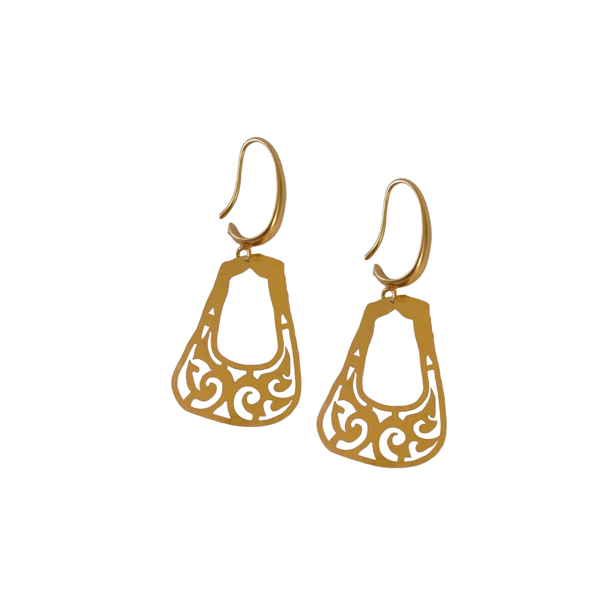 Bactrian Ornament Small Hook Earrings - Che Cose Belle