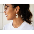 Bactrian Ornament Small Hook Earrings - Che Cose Belle