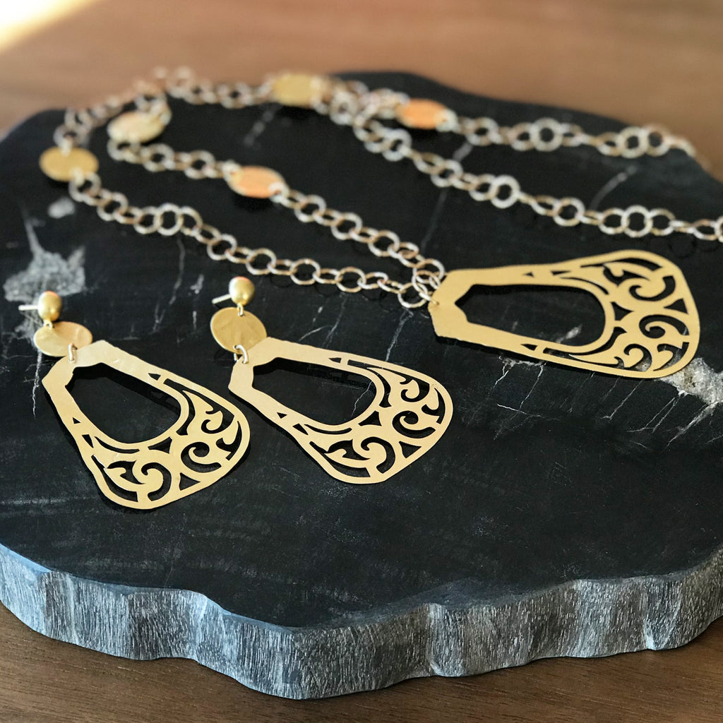 Bactrian Ornament Statement Earrings - Che Cose Belle