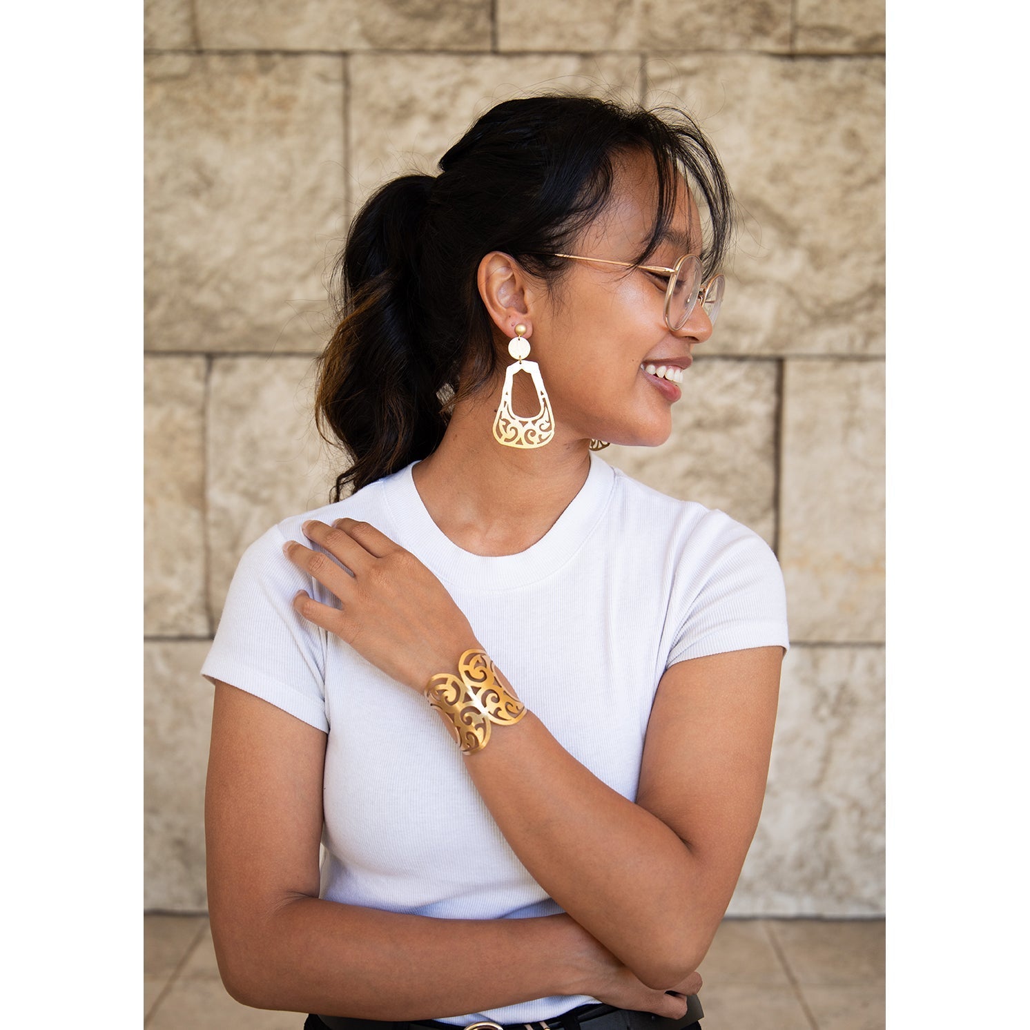 Bactrian Ornament Statement Earrings - Che Cose Belle