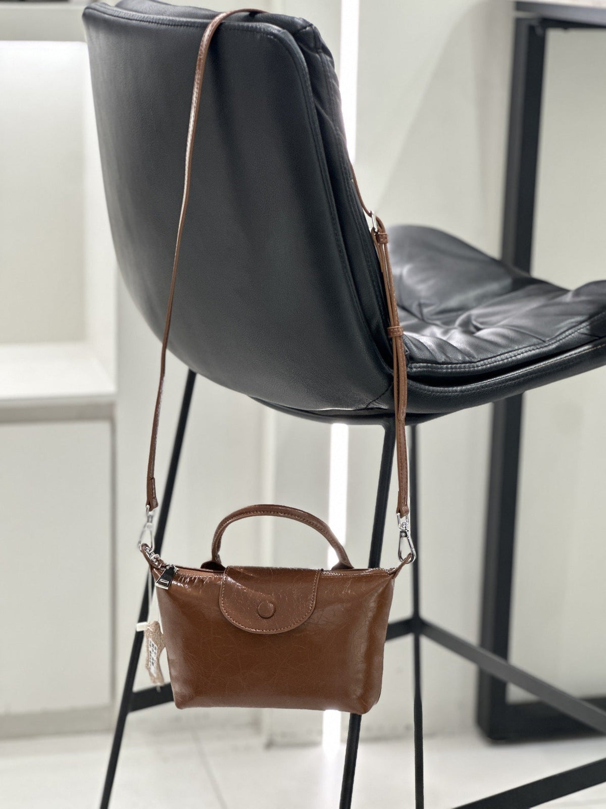 Badi Leather Women's Bag 2025 New Mini Dumpling Bag, Top Layer Cowhide Shoulder Bag, Crossbody Phone Bag, Coin Purse - Che Cose Belle