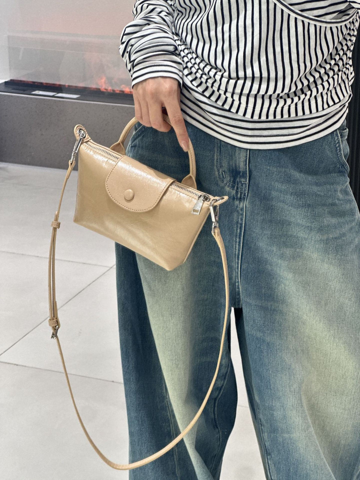 Badi Leather Women's Bag 2025 New Mini Dumpling Bag, Top Layer Cowhide Shoulder Bag, Crossbody Phone Bag, Coin Purse - Che Cose Belle
