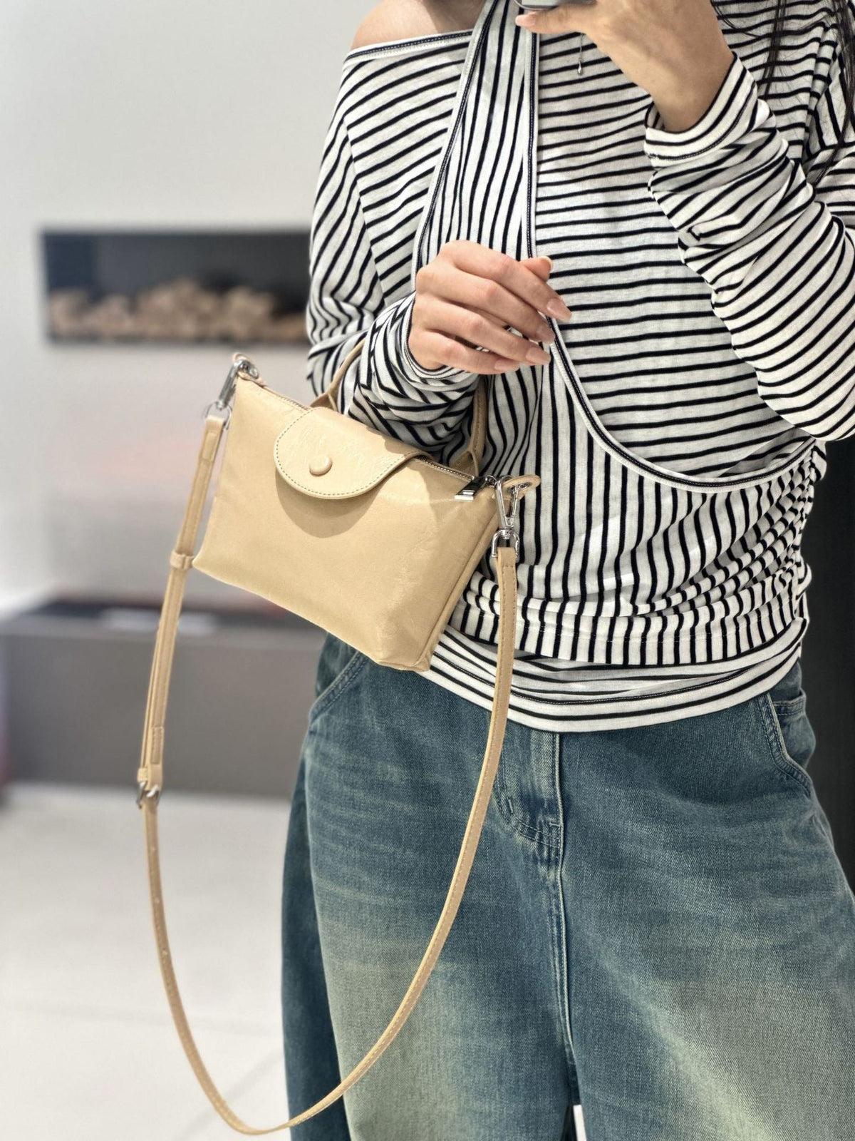 Badi Leather Women's Bag 2025 New Mini Dumpling Bag, Top Layer Cowhide Shoulder Bag, Crossbody Phone Bag, Coin Purse - Che Cose Belle