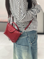Badi Leather Women's Bag 2025 New Mini Dumpling Bag, Top Layer Cowhide Shoulder Bag, Crossbody Phone Bag, Coin Purse - Che Cose Belle
