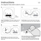 Bagby MINIMALIST - Silent Alarm Clock - Che Cose Belle