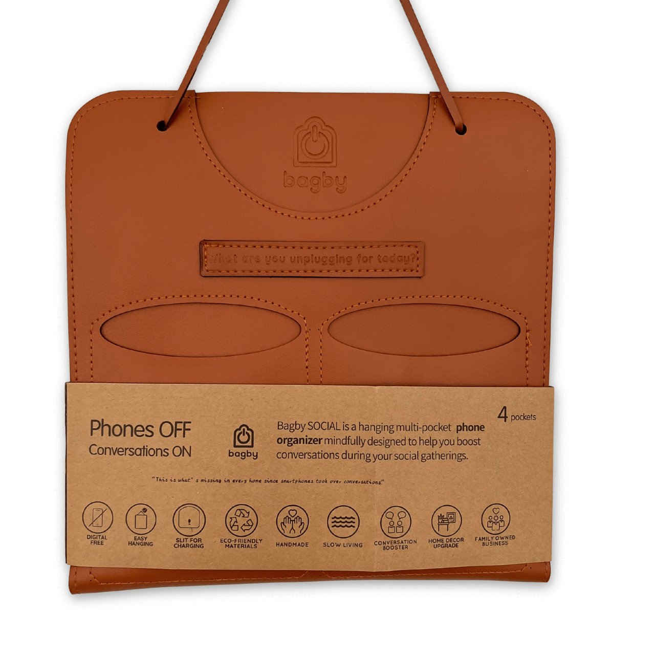 Bagby SOCIAL Vegan Leather - 4 Pocket Phone Holder - Che Cose Belle