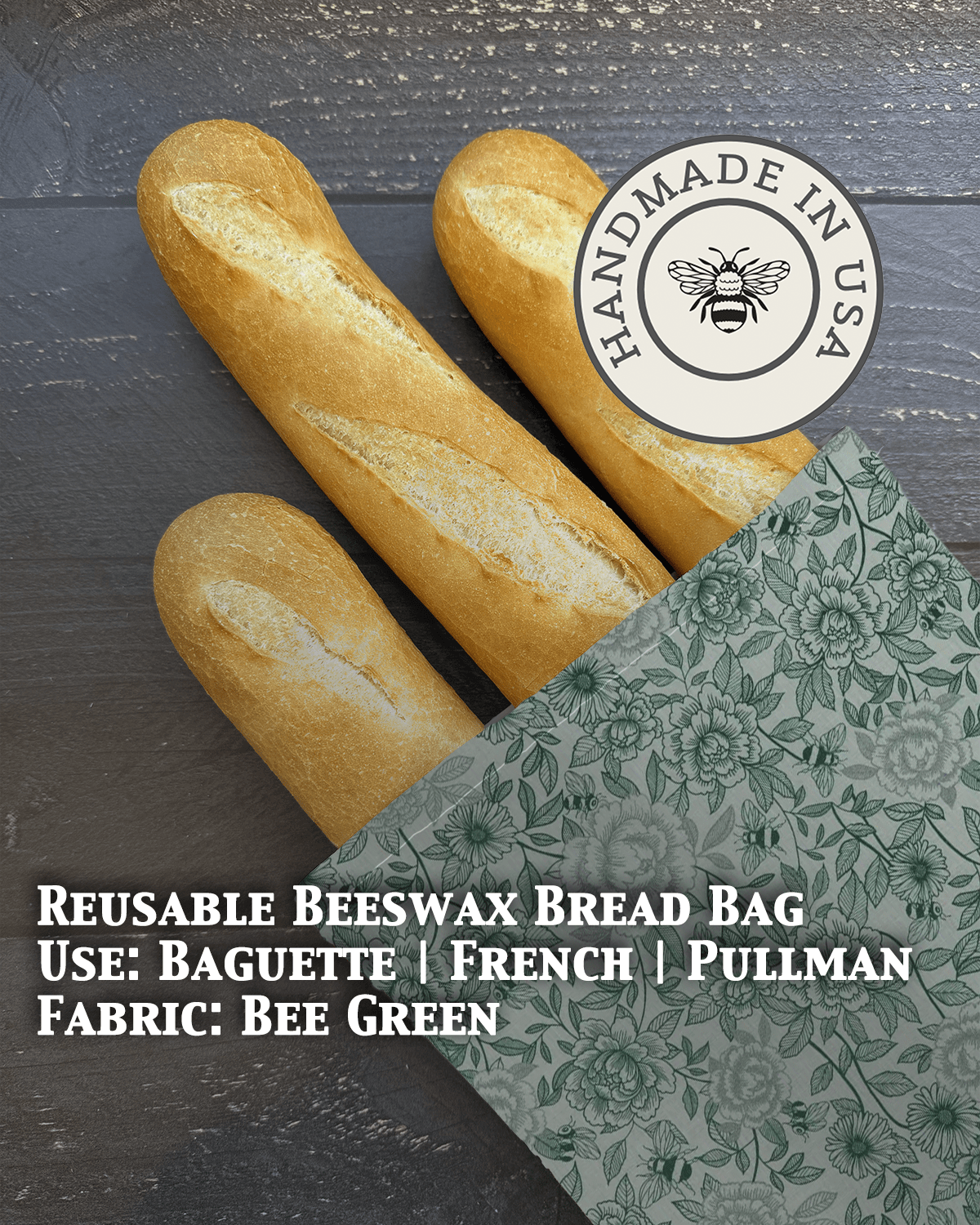 Baguette | Beeswaxed Bag - Che Cose Belle