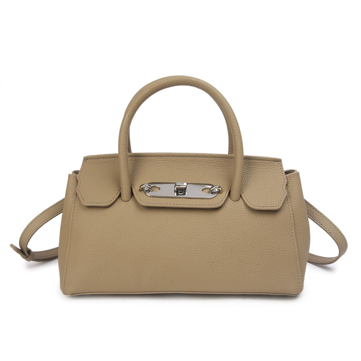 Baidi Leather Women's Bag 2025 New Platinum Bag, Premium Kelly Bag, Top Layer Cowhide Handbag, Shoulder And Crossbody Bag - Che Cose Belle