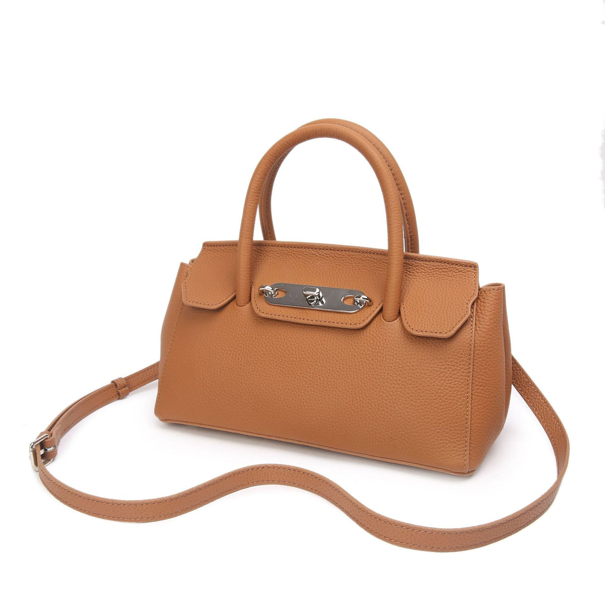 Baidi Leather Women's Bag 2025 New Platinum Bag, Premium Kelly Bag, Top Layer Cowhide Handbag, Shoulder And Crossbody Bag - Che Cose Belle