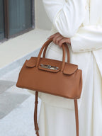 Baidi Leather Women's Bag 2025 New Platinum Bag, Premium Kelly Bag, Top Layer Cowhide Handbag, Shoulder And Crossbody Bag - Che Cose Belle