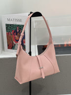 Baidie Leather Women's Bag 2025 New First-Layer Cowhide Dumpling Bag French-Style Shoulder Bag Crescent Handbag Pillow Bag - Che Cose Belle