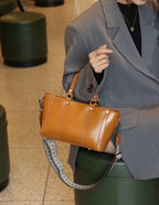 Baidie Leather Women's Bags Cross-Border Customizable New Handbag First Layer Cowhide Large Capacity Shoulder Messenger Tote Bag - Che Cose Belle