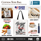 Baking Because Murder Is Wrong Anti - Valentine Tote Bag, Funny Retro Kitchen Gift Shopper - Che Cose Belle