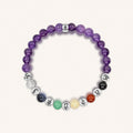 Balanced Spirit - Chakra Amethyst Stone Bracelet - Che Cose Belle