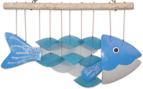 Bali Fish Glass Chime - Che Cose Belle