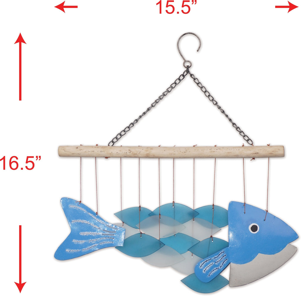 Bali Fish Glass Chime - Che Cose Belle