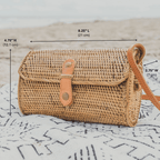 Bali Rattan Crossbody Bag - Small Mailer - Che Cose Belle
