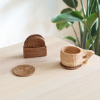 Bali Rattan Cup Coaster - Set of 5 - Che Cose Belle