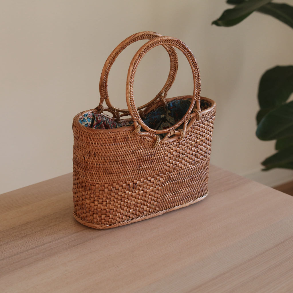 Bali Rattan Handbag - Kelsey - Che Cose Belle