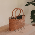Bali Rattan Handbag - Kelsey - Che Cose Belle
