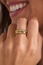 Ball Stacking Ring Set of 3 - Che Cose Belle