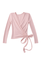 BALLERINA WRAP TOP IN POWDER PINK - Che Cose Belle