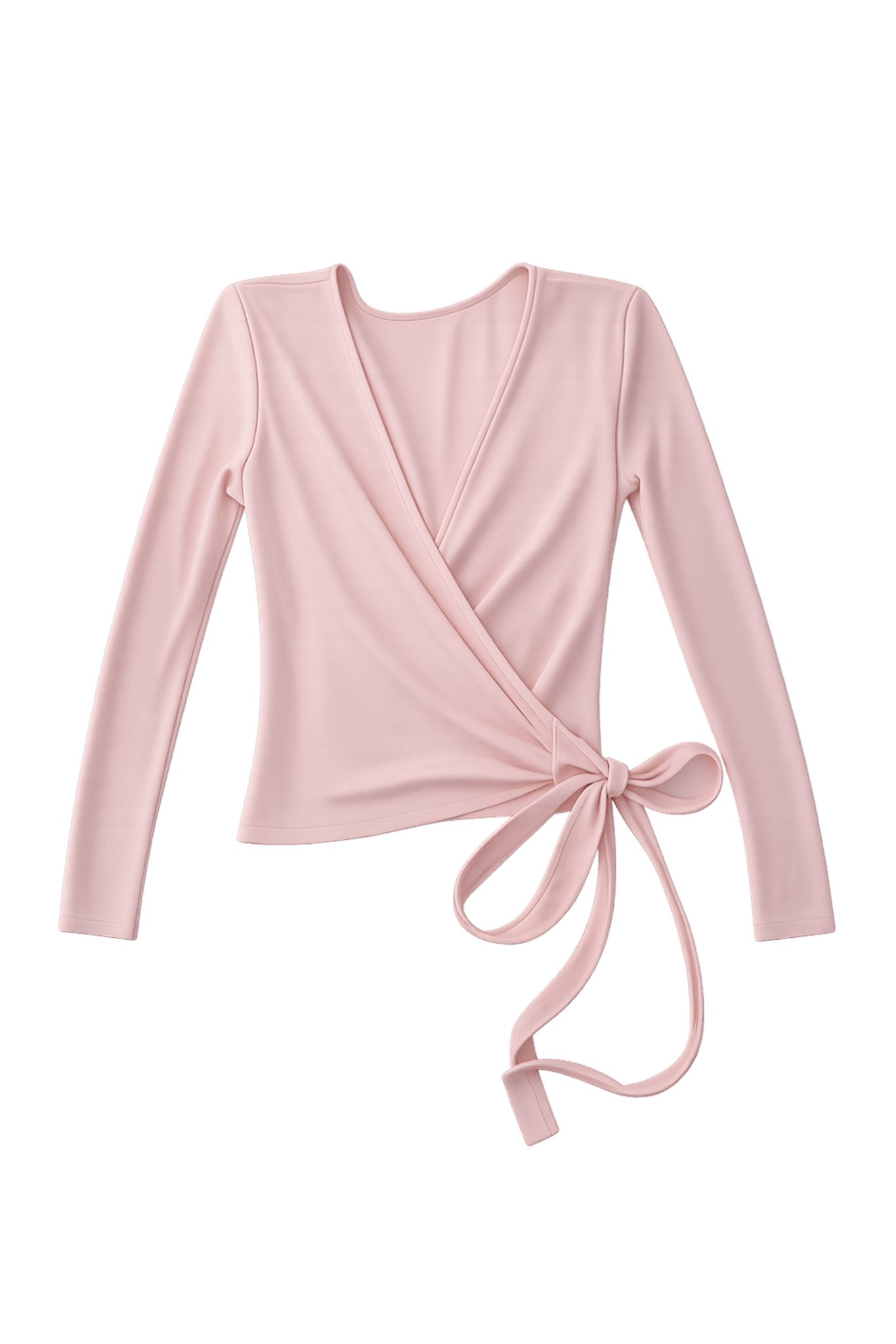 BALLERINA WRAP TOP IN POWDER PINK - Che Cose Belle