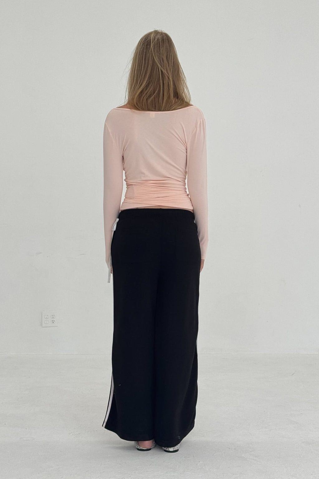 BALLERINA WRAP TOP IN POWDER PINK - Che Cose Belle