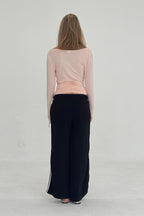 BALLERINA WRAP TOP IN POWDER PINK - Che Cose Belle