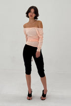 BALLERINA WRAP TOP IN POWDER PINK - Che Cose Belle