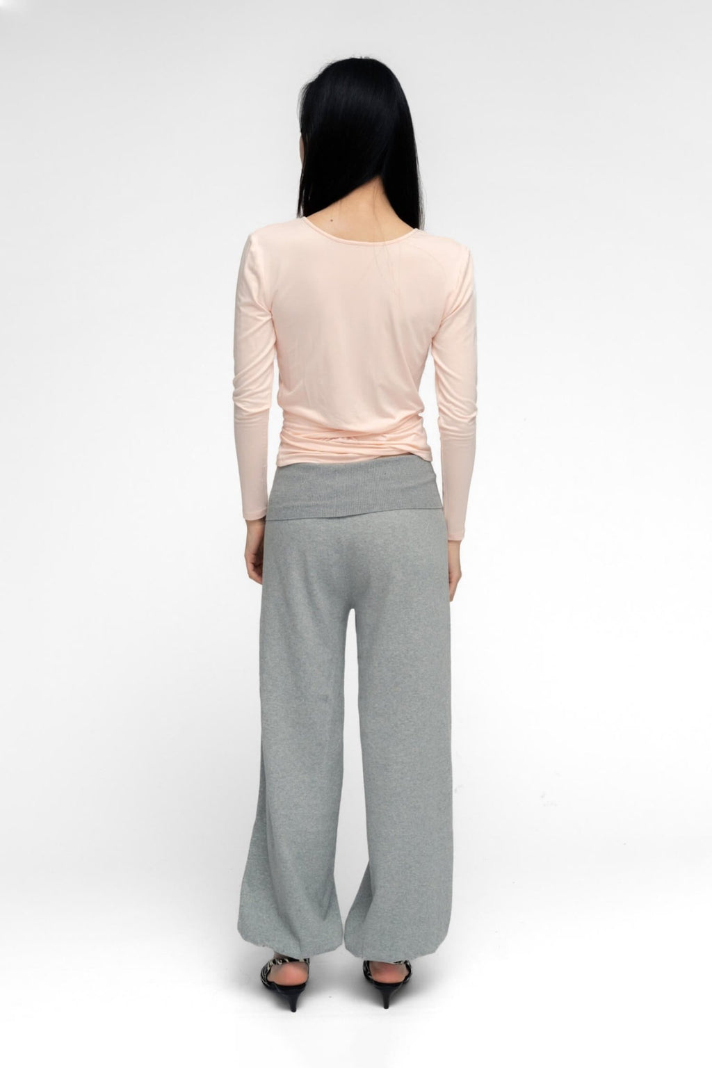 BALLERINA WRAP TOP IN POWDER PINK - Che Cose Belle