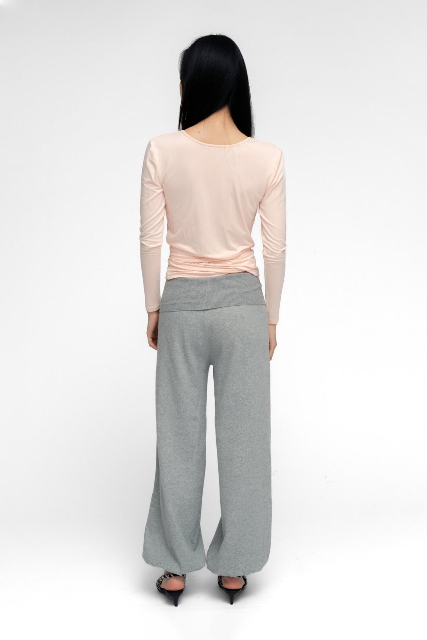 BALLERINA WRAP TOP IN POWDER PINK - Che Cose Belle