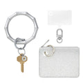 Mini Pouch Wristlet Set - Silver Bamboo