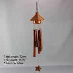 Bamboo Wind Chimes Pendant Balcony Outdoor Yard Garden Home Handmade Craft Wind Chimes With Rotating Hook Outdoor Decor Wind Chimes for Garden Patio Yard Home Antique Tubes Bell Handmade Wind Chime Wall Hanging Crafts Gift - Che Cose Belle