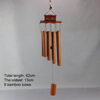 Bamboo Wind Chimes Pendant Balcony Outdoor Yard Garden Home Handmade Craft Wind Chimes With Rotating Hook Outdoor Decor Wind Chimes for Garden Patio Yard Home Antique Tubes Bell Handmade Wind Chime Wall Hanging Crafts Gift - Che Cose Belle