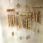 Bamboo Wind Chimes Pendant Balcony Outdoor Yard Garden Home Handmade Craft Wind Chimes With Rotating Hook Outdoor Decor Wind Chimes for Garden Patio Yard Home Antique Tubes Bell Handmade Wind Chime Wall Hanging Crafts Gift - Che Cose Belle